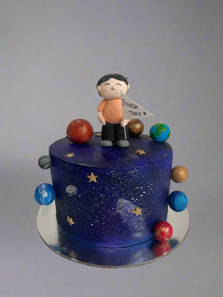 Space theme cake