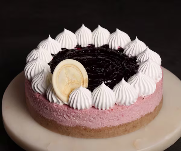 Blueberry cream cheese cheesecake