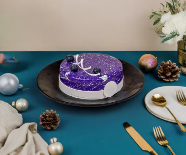 Blueberry cream cheese cheesecake