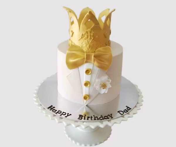 Golden Fathers Day Cake
